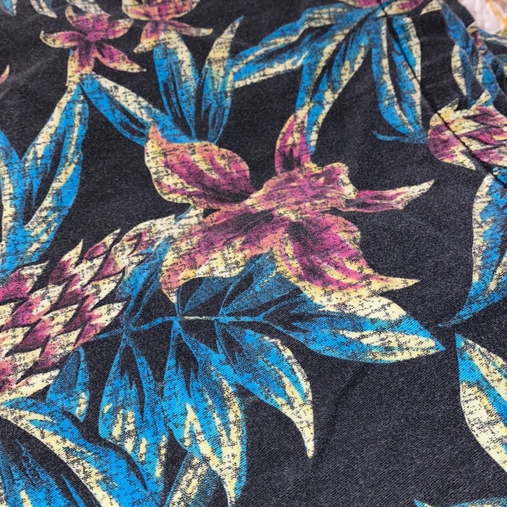 George 32 men’s flat front black tropical print - Picture 7 of 8